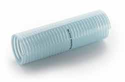 Multifood PHF - PVC PHF S&D Hose Reinforced with Rigid PVC Helix with Blue-Tinted Outer