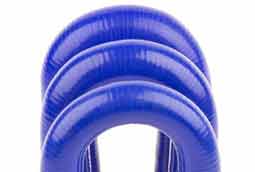 Blue Silicone Hose 180 Degree Elbows (U Bend) (Imperial & Metric)