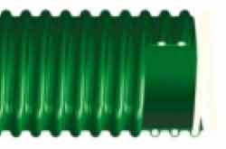Eolo AF AS - Antistatic Flame Retardant Green PVC Air Ducting Reinforced with Rigid PVC Helix for Suction of Air, Fumes, Gas