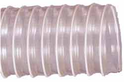 FlexTract PVC6 Clear PVC Ducting with Spring Steel Helix for use in fume extraction and vacuum cleaners