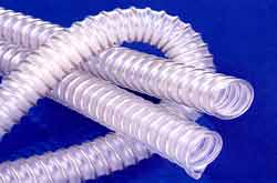 Master-PUR H Food Grade Polyether Polyurethane Ducting with non-rusting Spring Steel Wire Helix