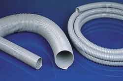 Master-PVC H Medium Duty Polyvinyl Chloride Suction Hose with Spring Steel Wire Helix for Dust and Powder Transport