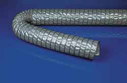 Master-CLIP Vinyl B - PVC Coated Polyester Fabric Ducting with External Galvanised Steel Helix (Fire Retardant)