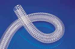 Master-PUR L-F Food Grade Polyester Polyurethane Ducting with non-rusting Spring Steel Wire Helix