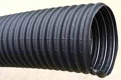 Master-SANTO LF Thermoplastic Vulcanisate (TPV) Rubber Ducting Reinforced with High Tensile Steel Wire Helix and Axial+Helical Polyester Yarns