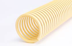 Nettuno PU FF - Clear Ether Polyurethane-lined Vinyl-compound Wall S&D Hose with Rigid PVC Helix