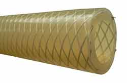 Silicone Hose with Polyester Braid Reinforcement (Translucent)