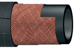 Black Rubber Aircraft Refueling Hose T6058C for Aircraft Fuel Delivery thumbnail